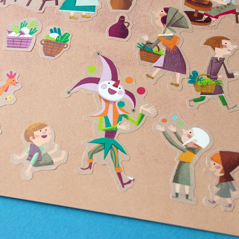 <p>100 medieval stickers</p>